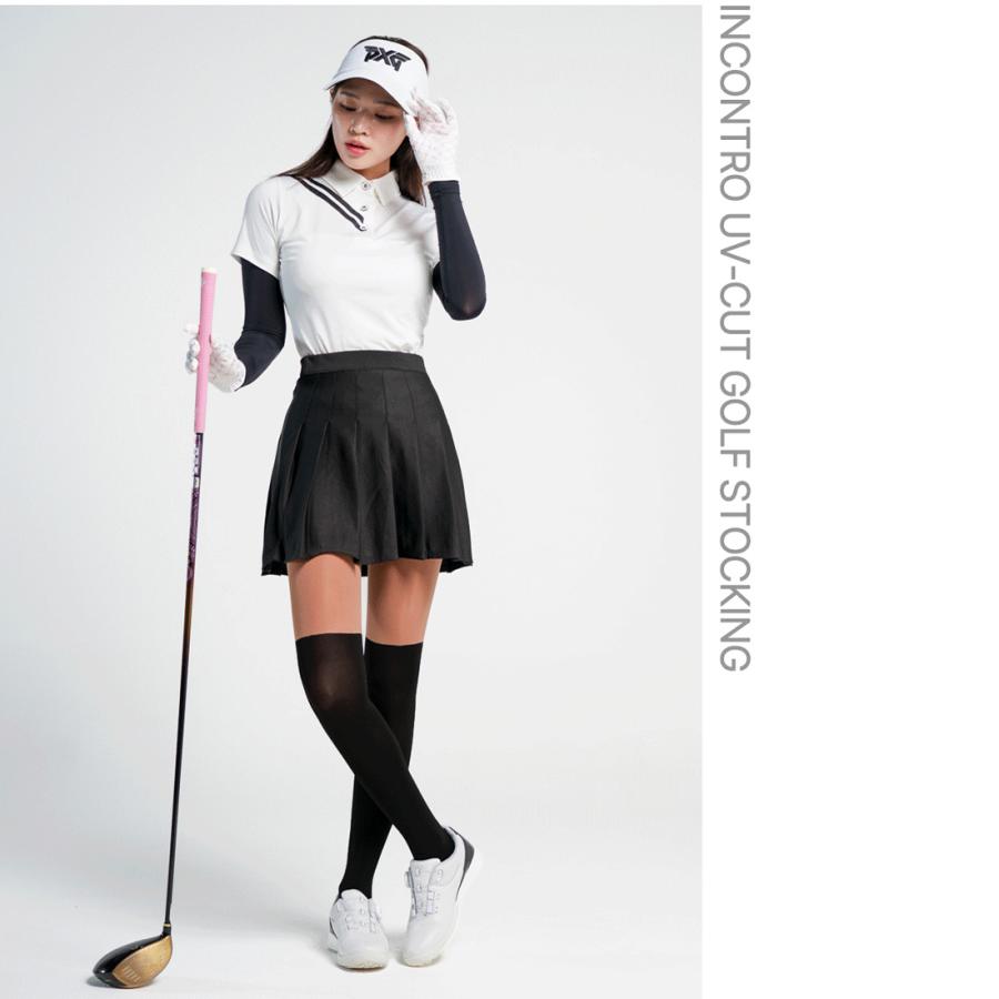 ストッキング ゴルフストッキング オールインワン スパッツとストッキング、ハイニーソックスが合体、UV遮断、伝線しにくい、オールシーズン |  | 09