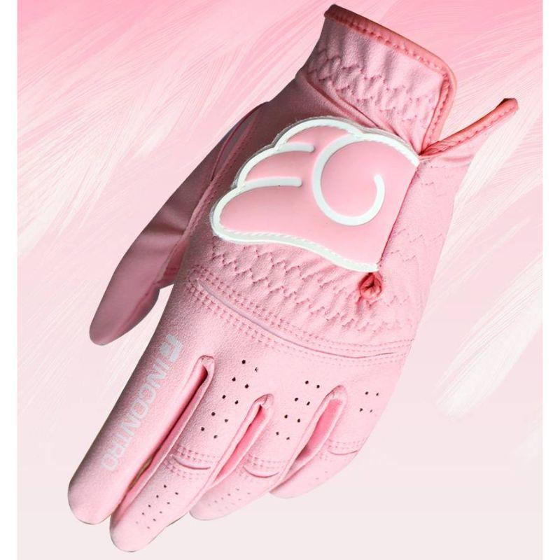 ゴルフ グローブ 手袋 左手 右利き用 かわいい ウィング飾り 水洗い可能 プレミアムマイクロファイバーソフトな手触り感 ゴルフ雑貨 男女併用 |  | 19