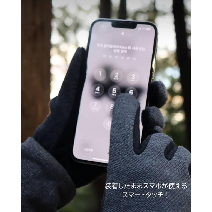 メランジ手袋 スマホ対応 裏起毛 防寒 グローブ メンズ レディース 3Mリフレクター ストレッチ 滑り止め 登山 アウトドア 通勤 通学 冬用 INCONTRO |  | 11