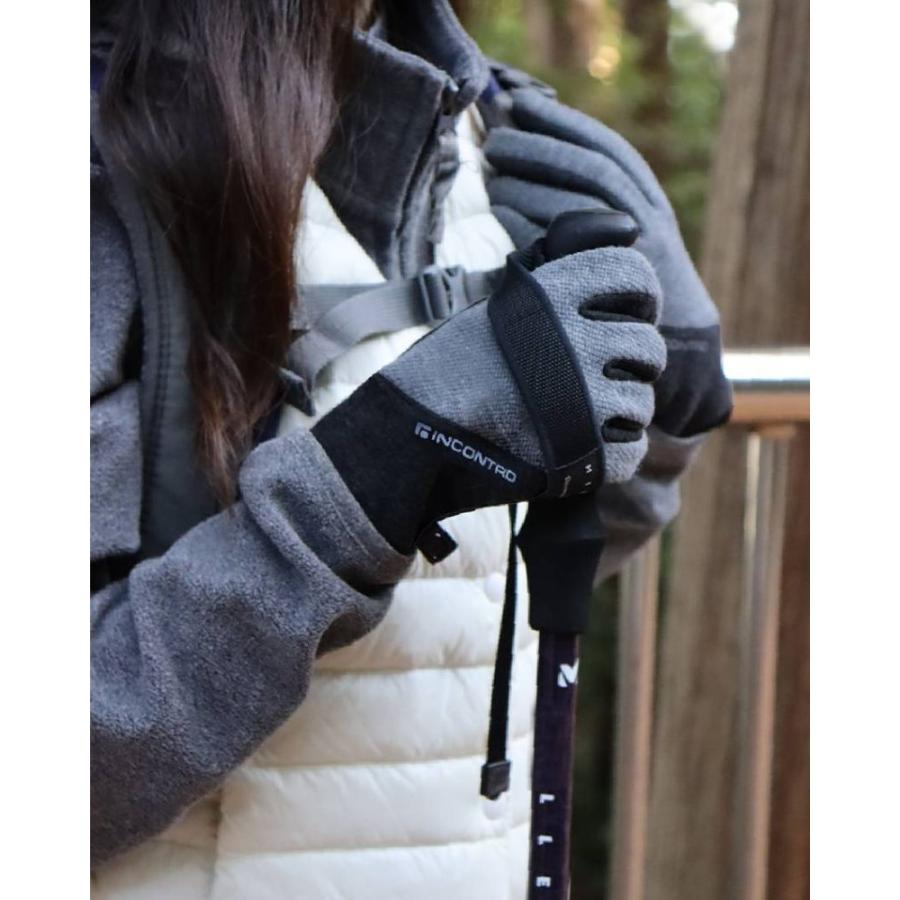 メランジ手袋 スマホ対応 裏起毛 防寒 グローブ メンズ レディース 3Mリフレクター ストレッチ 滑り止め 登山 アウトドア 通勤 通学 冬用 INCONTRO |  | 14