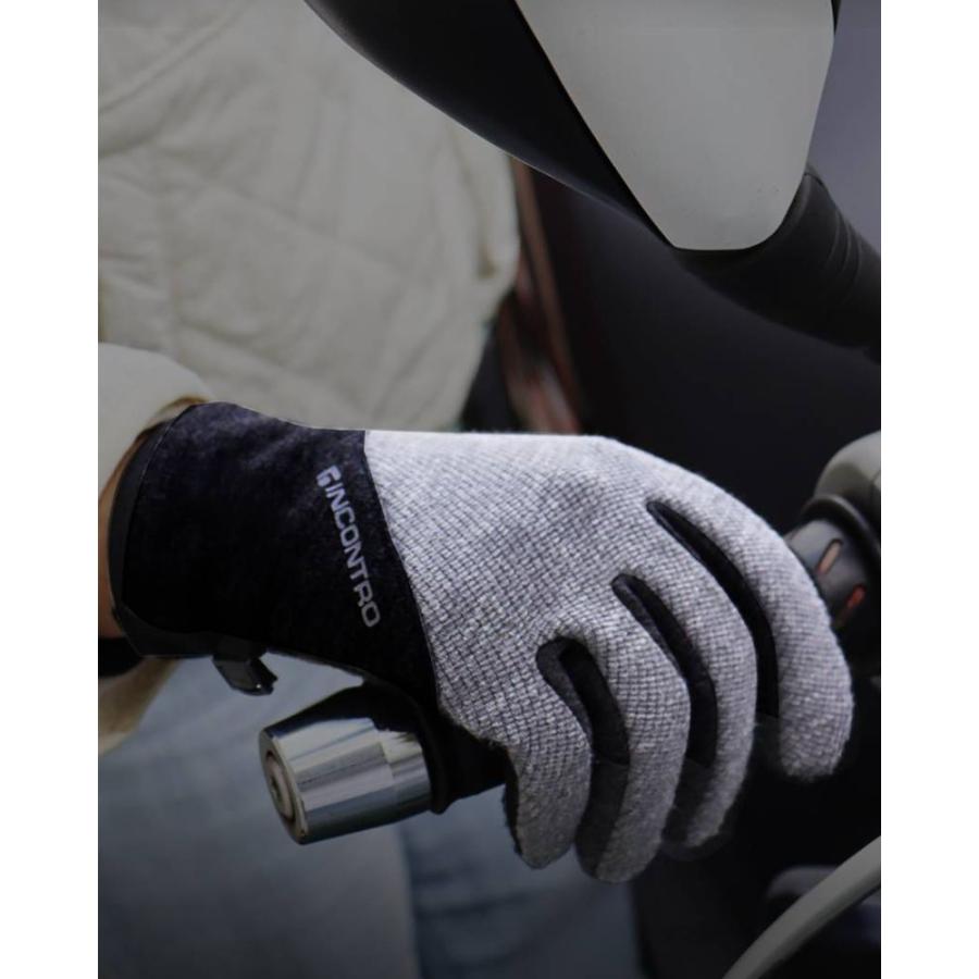 メランジ手袋 スマホ対応 裏起毛 防寒 グローブ メンズ レディース 3Mリフレクター ストレッチ 滑り止め 登山 アウトドア 通勤 通学 冬用 INCONTRO |  | 03