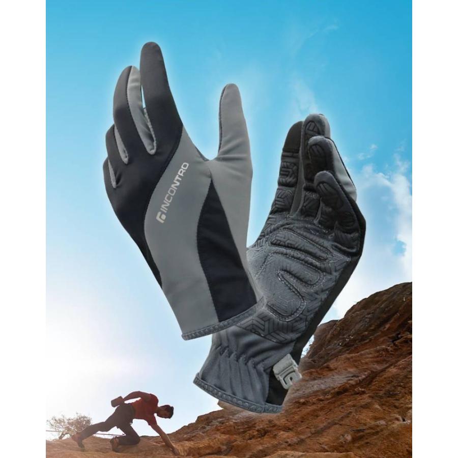 アウトドア 手袋 スポーツ グローブ メンズ レディース スマホ対応 春 夏 秋 冬 3M反射ロゴ 滑り止め スパンデックス 紛失防止バックル 通気性 防寒 通勤 通学 |  | 01