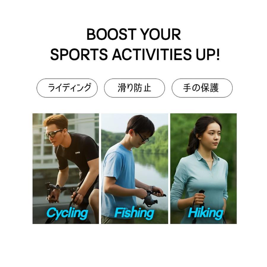 アウトドア 手袋 スポーツ グローブ メンズ レディース スマホ対応 春 夏 秋 冬 3M反射ロゴ 滑り止め スパンデックス 紛失防止バックル 通気性 防寒 通勤 通学 |  | 02