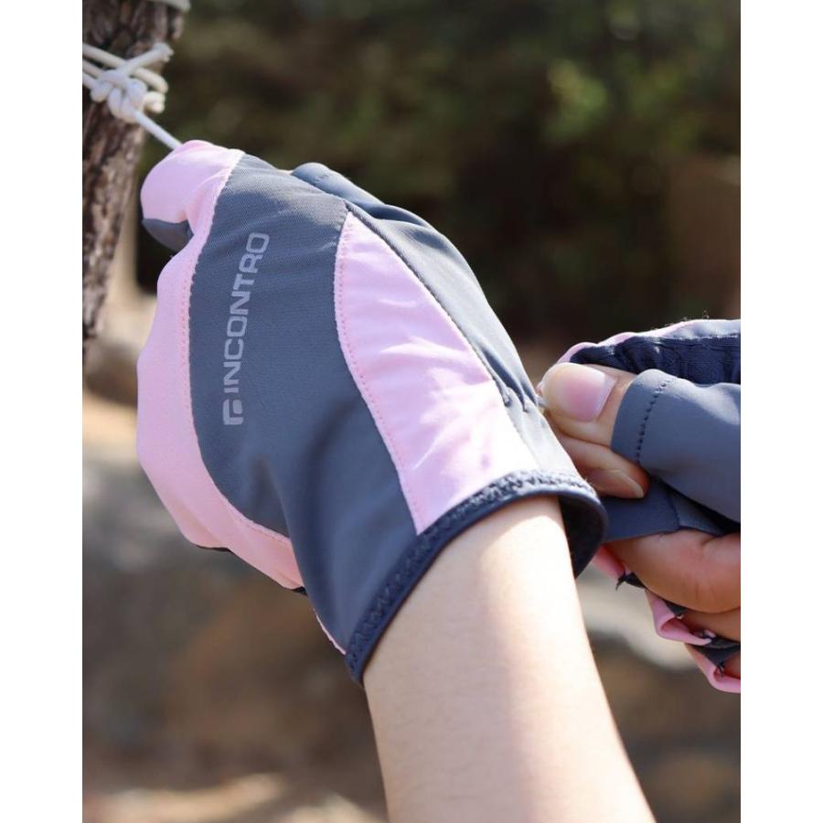 アウトドア 手袋 スポーツ フィンガレスグローブ 指空き 指切り メンズ レディース 3M反射ロゴ 滑り止め スパン素材 紛失防止バックル 通気性 防寒 通勤 通学 |  | 06