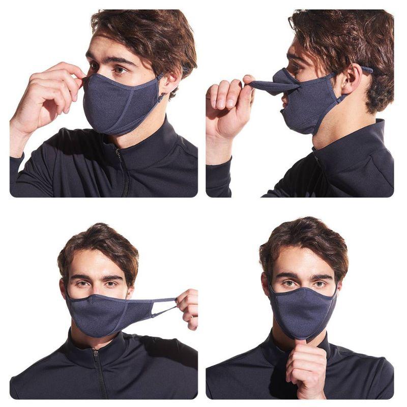 3Dカーテン式開口部 防寒マスク 黒色 飲食OK 立体フィット くもり防止ワイヤー メッシュ内側 ストッパー調整 小顔効果 男女兼用 送料無料 |  | 07