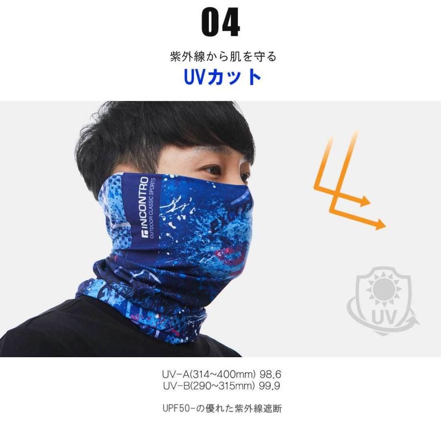 フェイスカバー メンズ・レディース マルチスカーフ UVカット 抗菌効果 吸汗速乾 ストレッチ エアロシルバー スポーツ おしゃれ 男女併用 送料無料 |  | 06