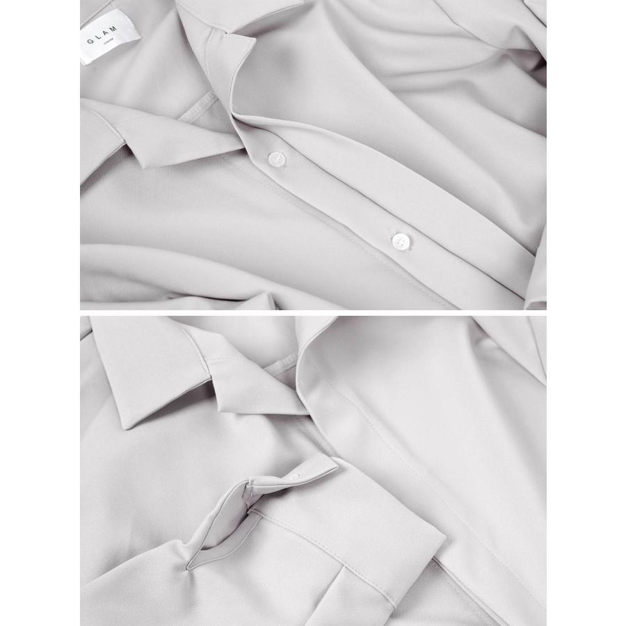 韓国ファッション 長袖 カジュアル 隠しボタン シャツ オーバーサイズ メンズ ルーズフィット 滑らかで シワになりにくい生地 5色 ワンサイズ |  | 07
