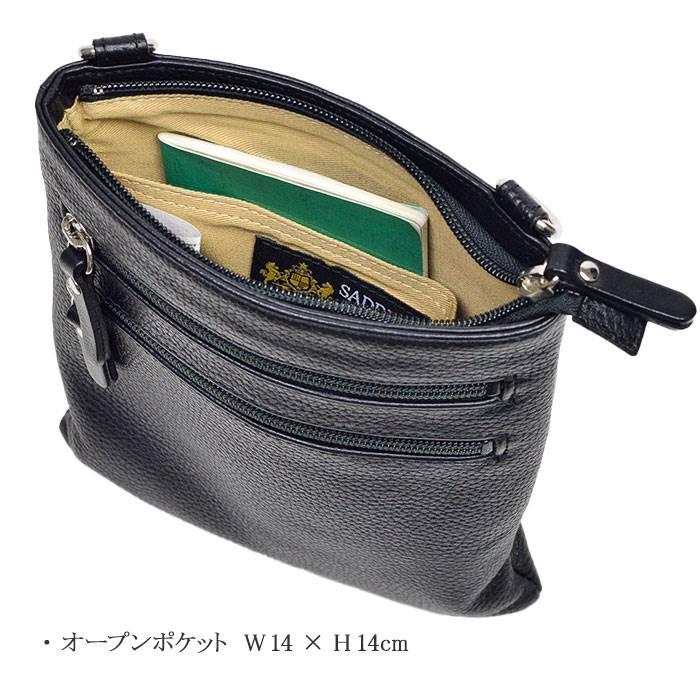 ショルダーバッグ メンズ ミニショルダー サコッシュ 軽量 牛革 日本製 斜めがけ スリム 薄型 大人 小さめ 縦型 SADDLE |  | 09