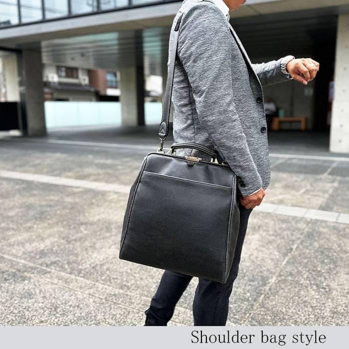 ダレスバッグ ビジネスバッグ メンズ リュック 日本製 豊岡製鞄 A4ファイル タブレット 縦 縦型 3WAY 白化合皮 鍵付き BRELIOUS 送料無料 |  | 02