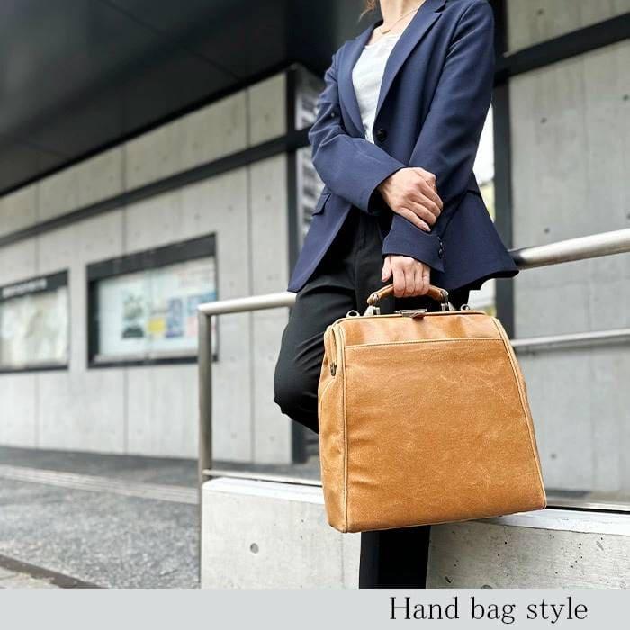 ダレスバッグ ビジネスバッグ メンズ リュック 日本製 豊岡製鞄 A4ファイル タブレット 縦 縦型 3WAY 白化合皮 鍵付き BRELIOUS 送料無料 |  | 03