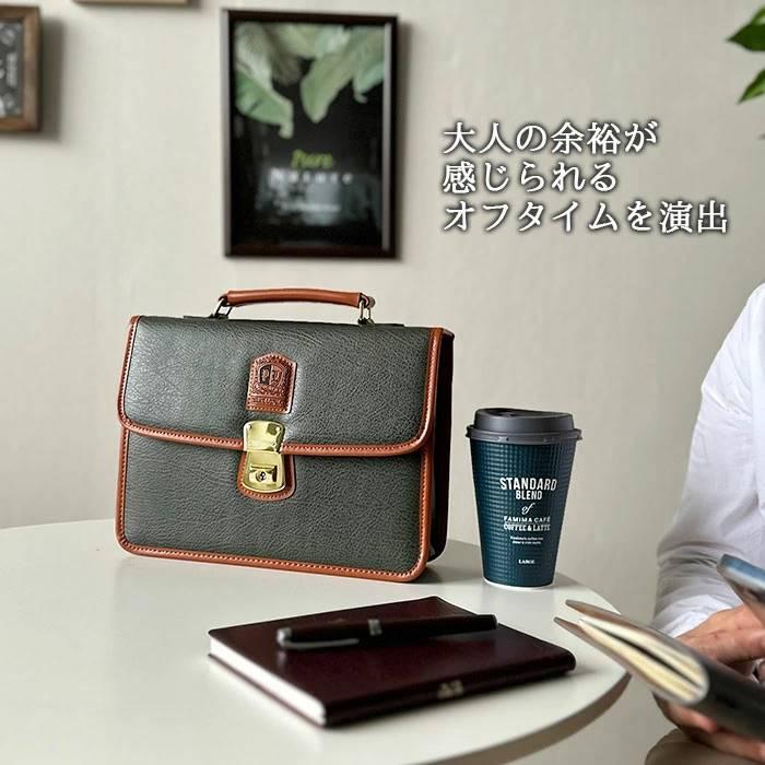 セカンドバッグ メンズ 鍵付き フラップ 取っ手付き 横 横型 日本製 豊岡製鞄 PHILIPE LANGLET KBN25935 日本製 豊岡製鞄 ミニ A5 小さめ |  | 02