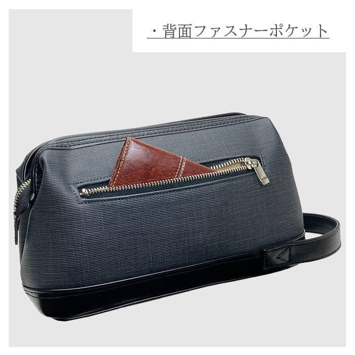 セカンドバッグ クラッチバッグ 日本製 豊岡製鞄 メンズ 高機能PVC 抗菌 耐アルコール ハンドル付き がま口 セカンドポーチ PHILIPE LANGLET |  | 09