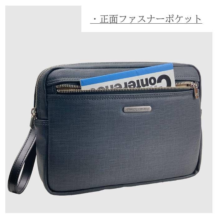 セカンドバッグ クラッチバッグ 日本製 豊岡製鞄 メンズ 高機能PVC 抗菌 耐アルコール ループハンドル付き セカンドポーチ PHILIPE LANGLET |  | 09