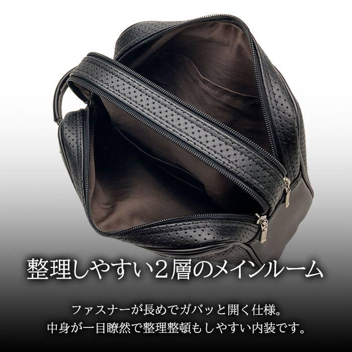 セカンドバッグ メンズ 日本製 豊岡製鞄 クラッチバッグ ダブルファスナー 二層式 縦持ち ハンドル付き 冠婚葬祭 結婚式 黒 |  | 06