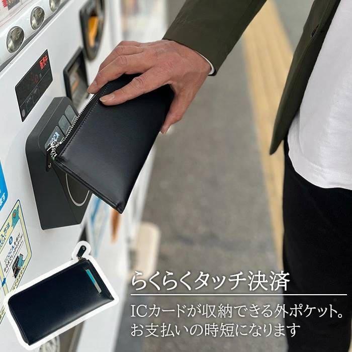 長財布 財布 牛革 本革 レザー メンズ レディース L字ファスナー 黒 グレー ギフト ブランド HAMILTON ハミルトン 送料無料　2色 父の日 プレゼント 送料無料 |  | 07