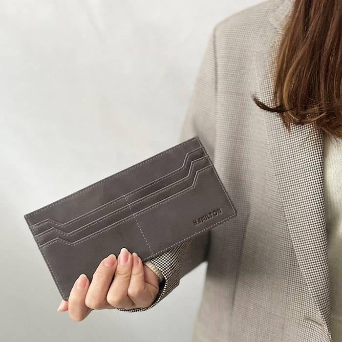 長財布 財布 フラグメントケース 牛革 本革 レザー メンズ レディース 薄型 黒 グレー ギフト ブランド HAMILTON ハミルトン 送料無料 |  | 12