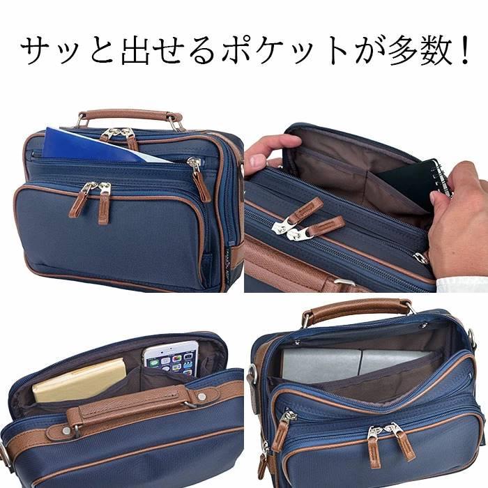 ショルダーバッグ カジュアルバッグ 日本製 豊岡製鞄 メンズ 斜めがけ 小さめ 手提げ ナイロン 旅行 横型 BLAZER CLUB |  | 06