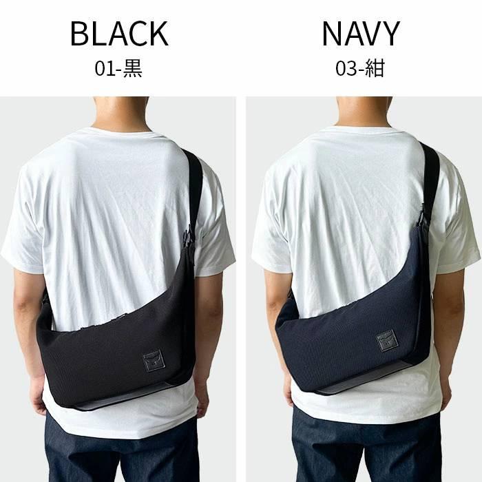 ショルダーバッグ メンズ 斜めがけ 軽量 撥水 メッシュ 半月型 B5対応 Mobby's モビーズ 黒 紺 【超軽量320g】メンズ レディース ボディバッグ風 舟形ポーチ |  | 13