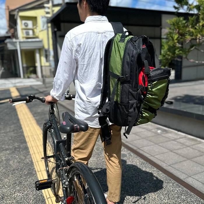 ヘルメットリュック デイパック メンズ ヘルメットイン ボール 自転車 バイク スポーツ 現場 大容量 40Ｌ GULLWING 送料無料 |  | 01