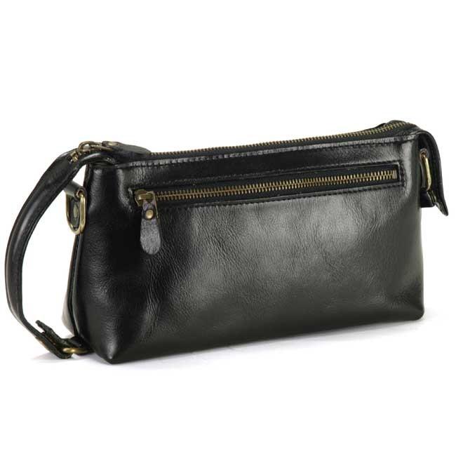 ショルダーバッグ 小型 メンズ セカンドバッグ ファスナーポケット カード入れ 本革 日本製 牛革 黒、ブラウン 2色 |  | 03