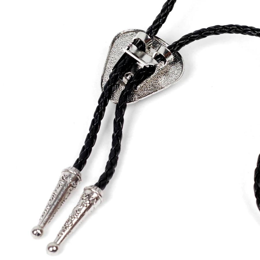 ループタイ ネイティブ風ループタイ メンズ アクセサリー 全3色 ウエスタン調 ボロタイ クラック模様 ナチュラル ストーン ペンダント ジュエリー |  | 12