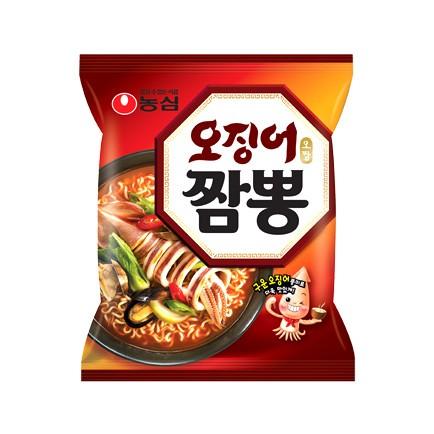韓国 袋 ラーメン イカ ちゃんぽん インスタント ラーメン イカ風味 辛いラーメン おじんおちゃんぽん 1袋 124g Komama 32 ココノコ 通販 Yahoo ショッピング