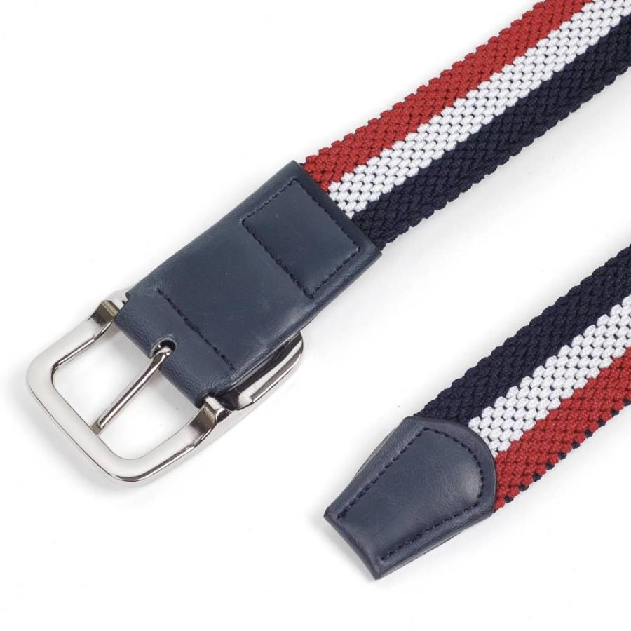 ベルト メンズ カジュアル メッシュ リバーシブル ３色 単色 編み 穴なし 無段階で調整自由 ストレッチ 伸縮 編組ベルト |  | 14