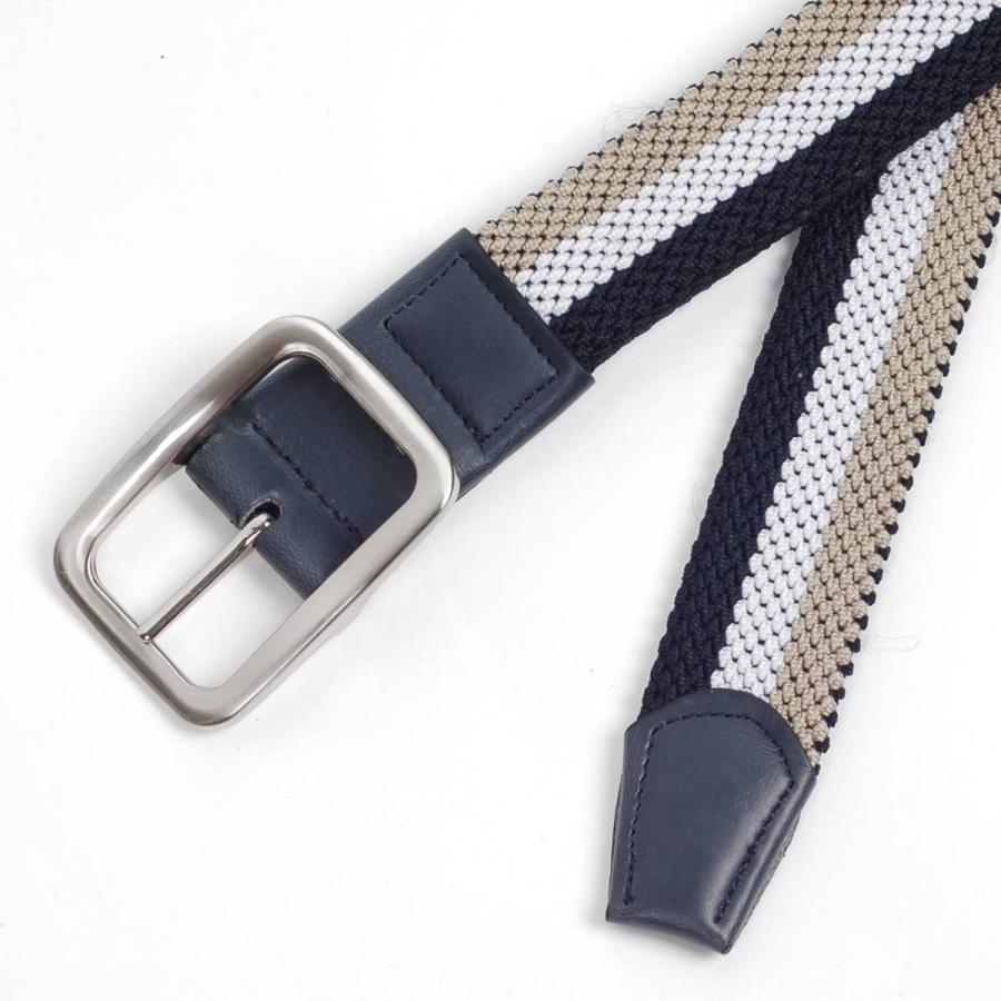 ベルト メンズ カジュアル メッシュ リバーシブル ３色 単色 編み 穴なし 無段階で調整自由 ストレッチ 伸縮 編組ベルト |  | 15