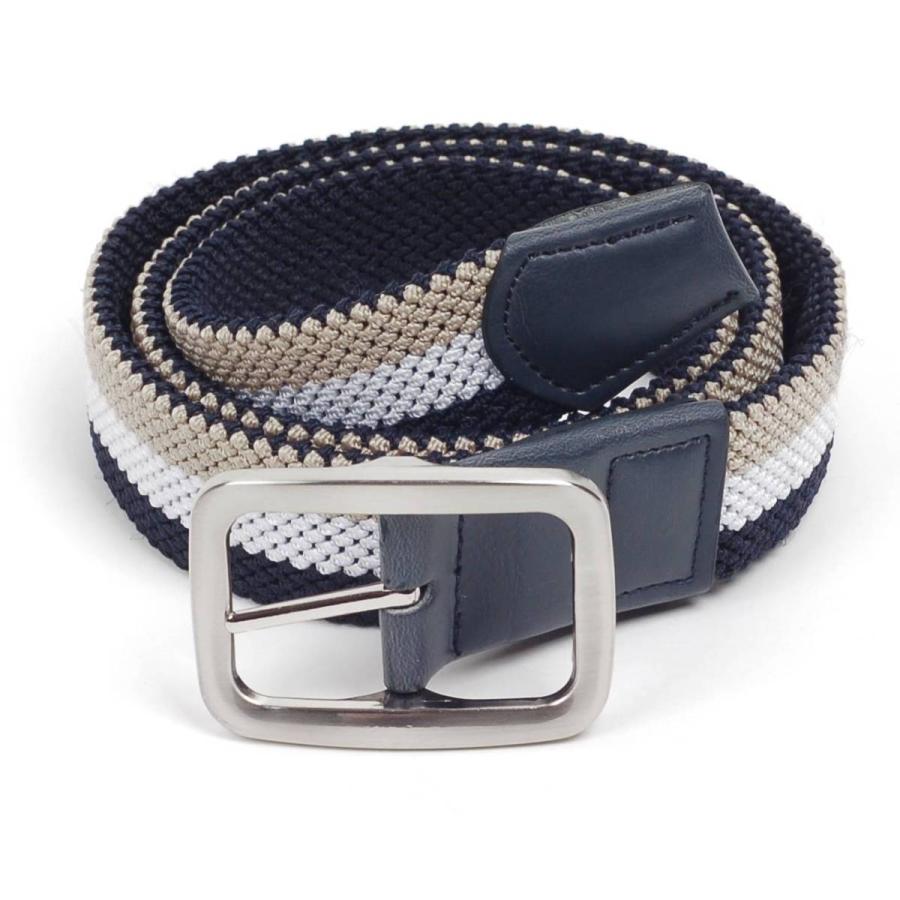 ベルト メンズ カジュアル メッシュ リバーシブル ３色 単色 編み 穴なし 無段階で調整自由 ストレッチ 伸縮 編組ベルト |  | 04