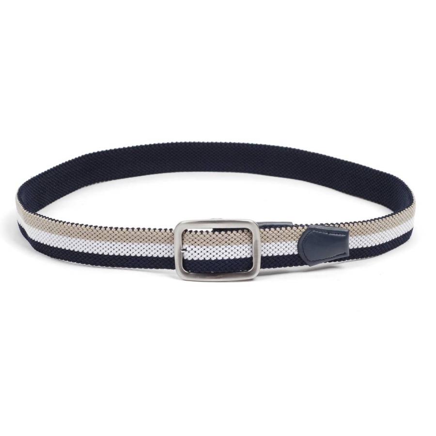 ベルト メンズ カジュアル メッシュ リバーシブル ３色 単色 編み 穴なし 無段階で調整自由 ストレッチ 伸縮 編組ベルト |  | 09