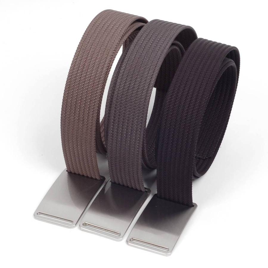 ベルト メンズ ラグジュアリー タクティカル ナイロン ベルト シンプル ソリッド シルバー アロイ バックル ソリッド 無地 ３色 穴なし 無段階 調整自由 |  | 08