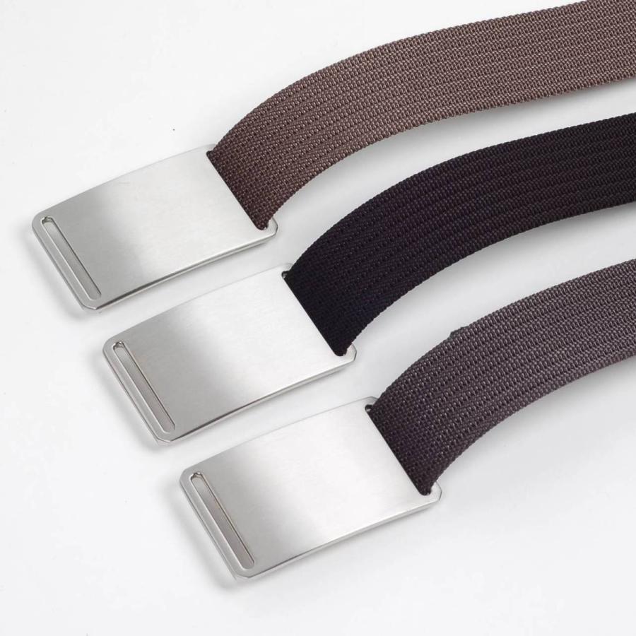 ベルト メンズ ラグジュアリー タクティカル ナイロン ベルト シンプル ソリッド シルバー アロイ バックル ソリッド 無地 ３色 穴なし 無段階 調整自由 |  | 09