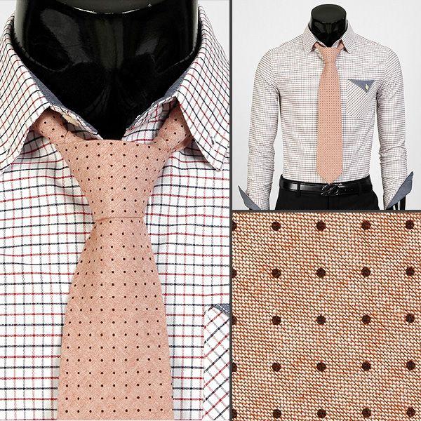 ネクタイ マイクロ ドット柄 マット仕様 ピンク 大剣幅　8.5cm　mj384 | 