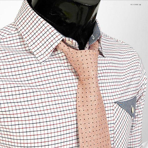 ネクタイ マイクロ ドット柄 マット仕様 ピンク 大剣幅　8.5cm　mj384 |  | 01