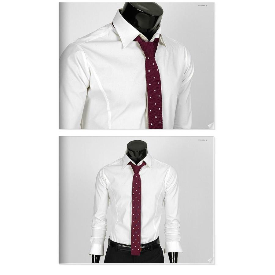 ネクタイ　メンズ　ニット ネクタイ ドット柄 水玉 レッド 赤色 大剣幅5.5cm nt483 |  | 07