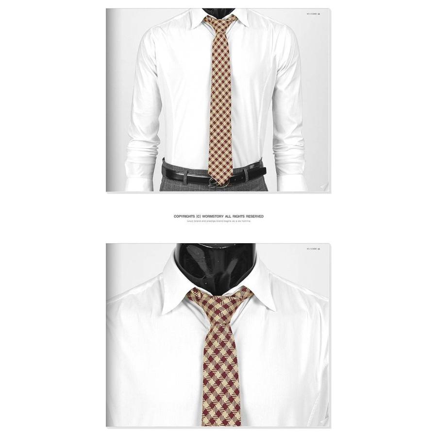 ネクタイ ワイン レッド 四角 菱 チェック ソフトな 手触りのネクタイ 大剣幅 7cm ntm6166 |  | 02