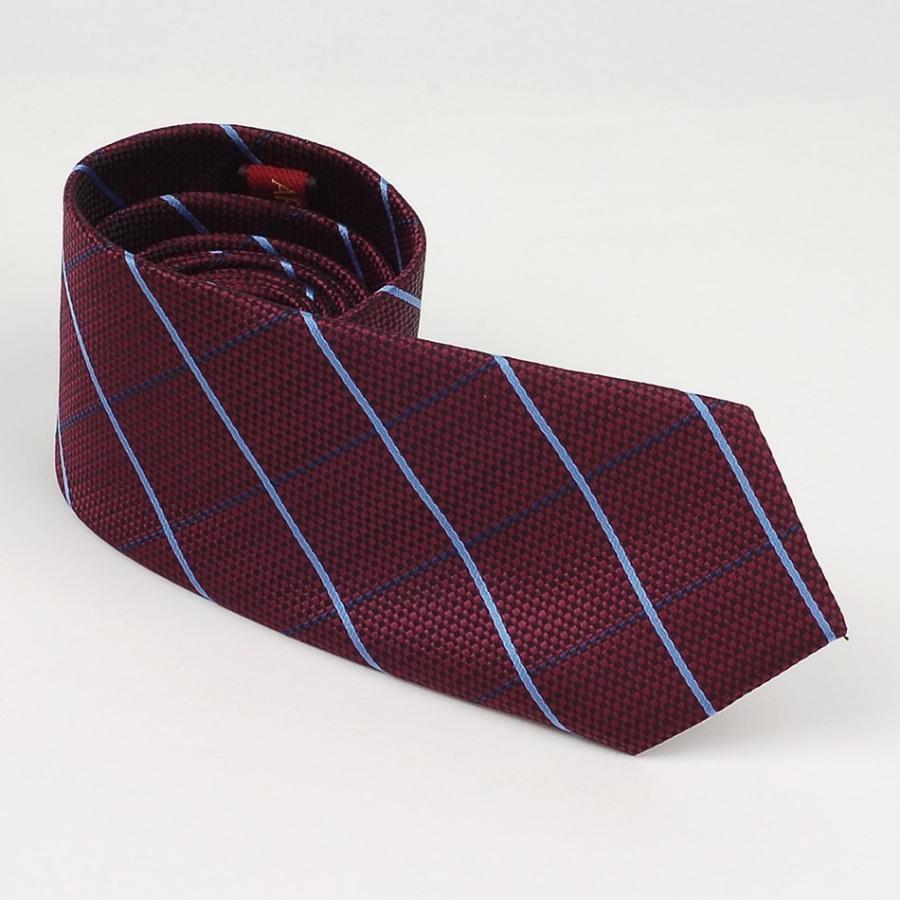 ネクタイ ワイン色 ストライプ柄 細い ピンストライプ ラインチェック ネクタイ 大剣幅 7cm ntm6183 |  | 01