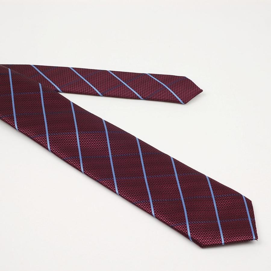 ネクタイ ワイン色 ストライプ柄 細い ピンストライプ ラインチェック ネクタイ 大剣幅 7cm ntm6183 |  | 03