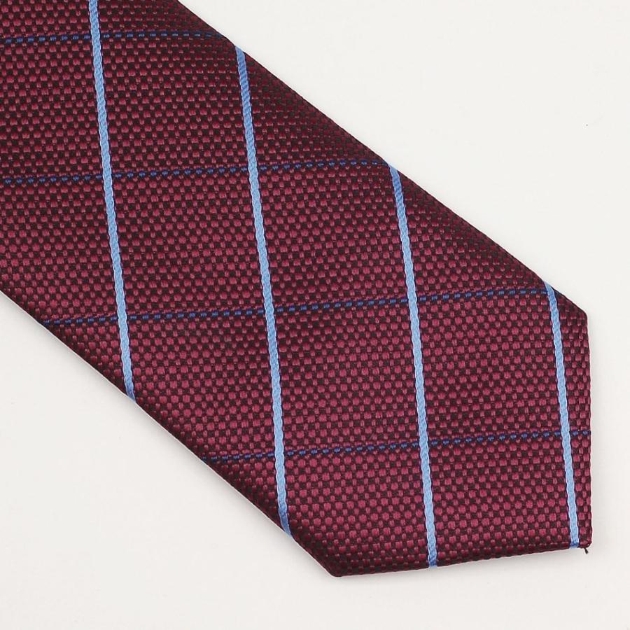 ネクタイ ワイン色 ストライプ柄 細い ピンストライプ ラインチェック ネクタイ 大剣幅 7cm ntm6183 |  | 04