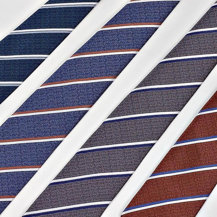 ネクタイ メンズ レジメンタル ストライプ ブラウン 生地 青と白 ストライプ 大剣幅 8.5cm ntm6275 |  | 05