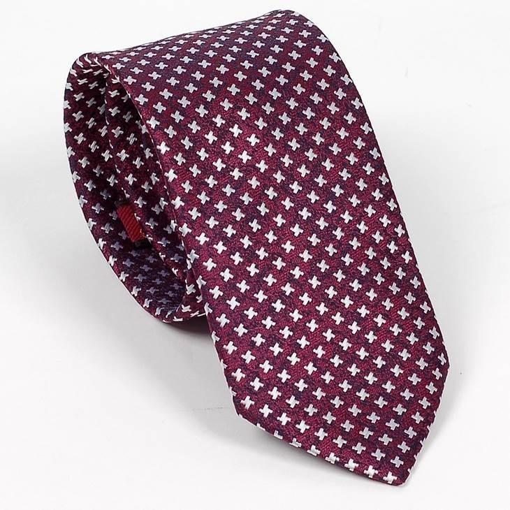 ネクタイ メンズ クロス パターン ワインレッド 赤色 総柄 十字 小紋 ハウンドトゥース 大剣幅 7cm ntm6282 |  | 04