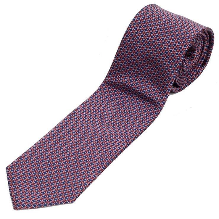 ネクタイ ブルー＆オレンジ色 マイクロ チェーン柄 幾何柄 総柄 ノーマル ネクタイ 大剣幅8cm ntm6310 |  | 01