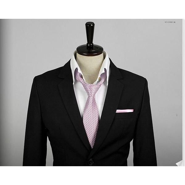 穏やかな光沢のポケットチーフ　ソリッド　サテン生地　ピンク！　　PC01　 |  | 04