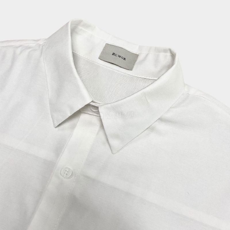 長袖 カジュアル シャツ 韓国ファッション スクエア 四角 ポケット クロップ オーバーサイズ メンズ レディース ユニセックスルーズフィット 5色 ワンサイズ |  | 06