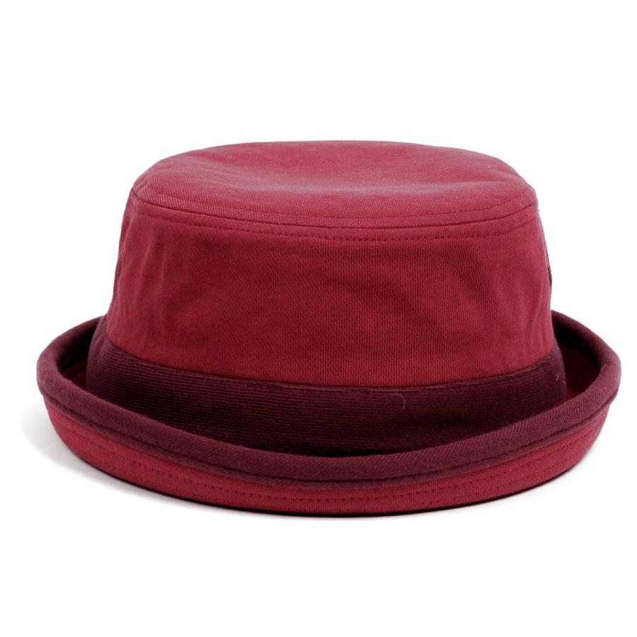 ポークパイハット メンズ レディース スウェット レッド 赤色 ハット帽子 男女兼用 帽子 58cm フリーサイズ |  | 01