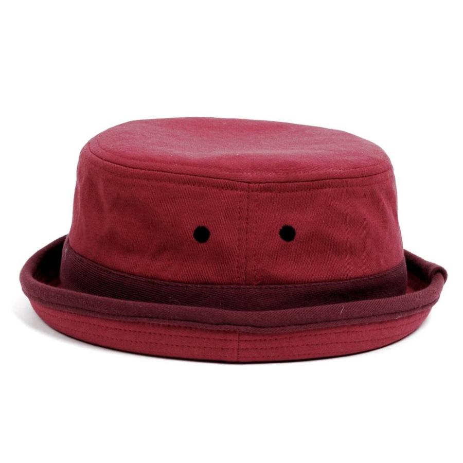 ポークパイハット メンズ レディース スウェット レッド 赤色 ハット帽子 男女兼用 帽子 58cm フリーサイズ |  | 02