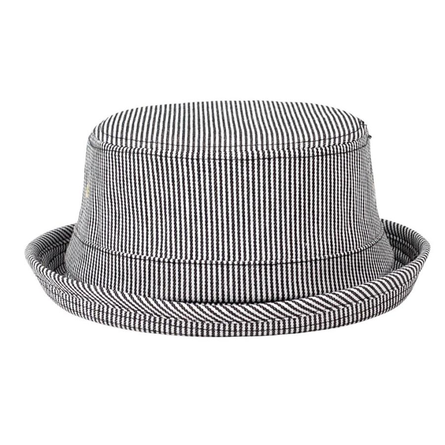 ポークパイハット デニム生地 帽子 メンズ レディース ハット帽 男女兼用 帽子 58cm フリーサイズ Ruben ストライプ、ネイビー、ブラック　3色 |  | 13