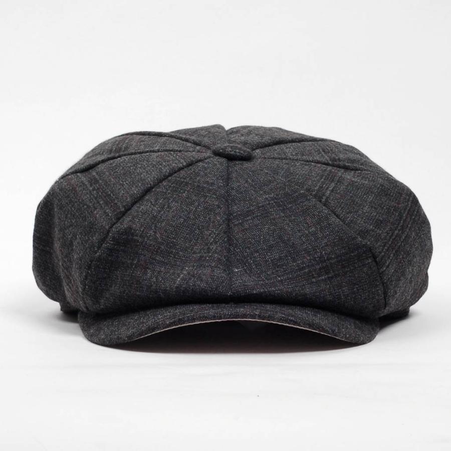 キャスハンチング チェック柄 ブラック 黒色 メンズ レディース 秋 冬 キャスケット ハンチング帽 帽子 サイズ 58cm