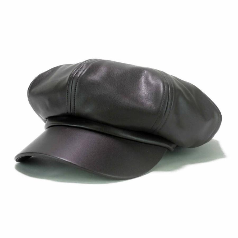 [2022秋冬新作] キャスケット ハンチング 無地 エコ レザー ソリッド柄 メンズ レディース 秋 冬 キャス ハンチング帽 帽子 サイズ 58cm 合皮 |  | 03