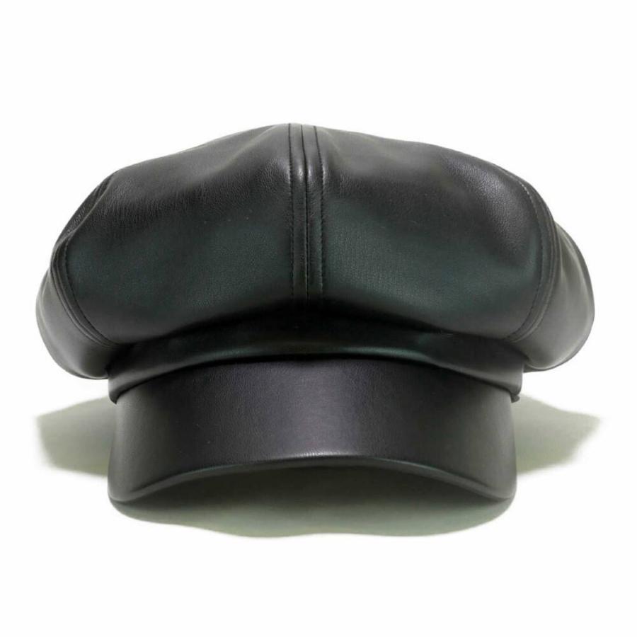 [2022秋冬新作] キャスケット ハンチング 無地 エコ レザー ソリッド柄 メンズ レディース 秋 冬 キャス ハンチング帽 帽子 サイズ 58cm 合皮 |  | 04